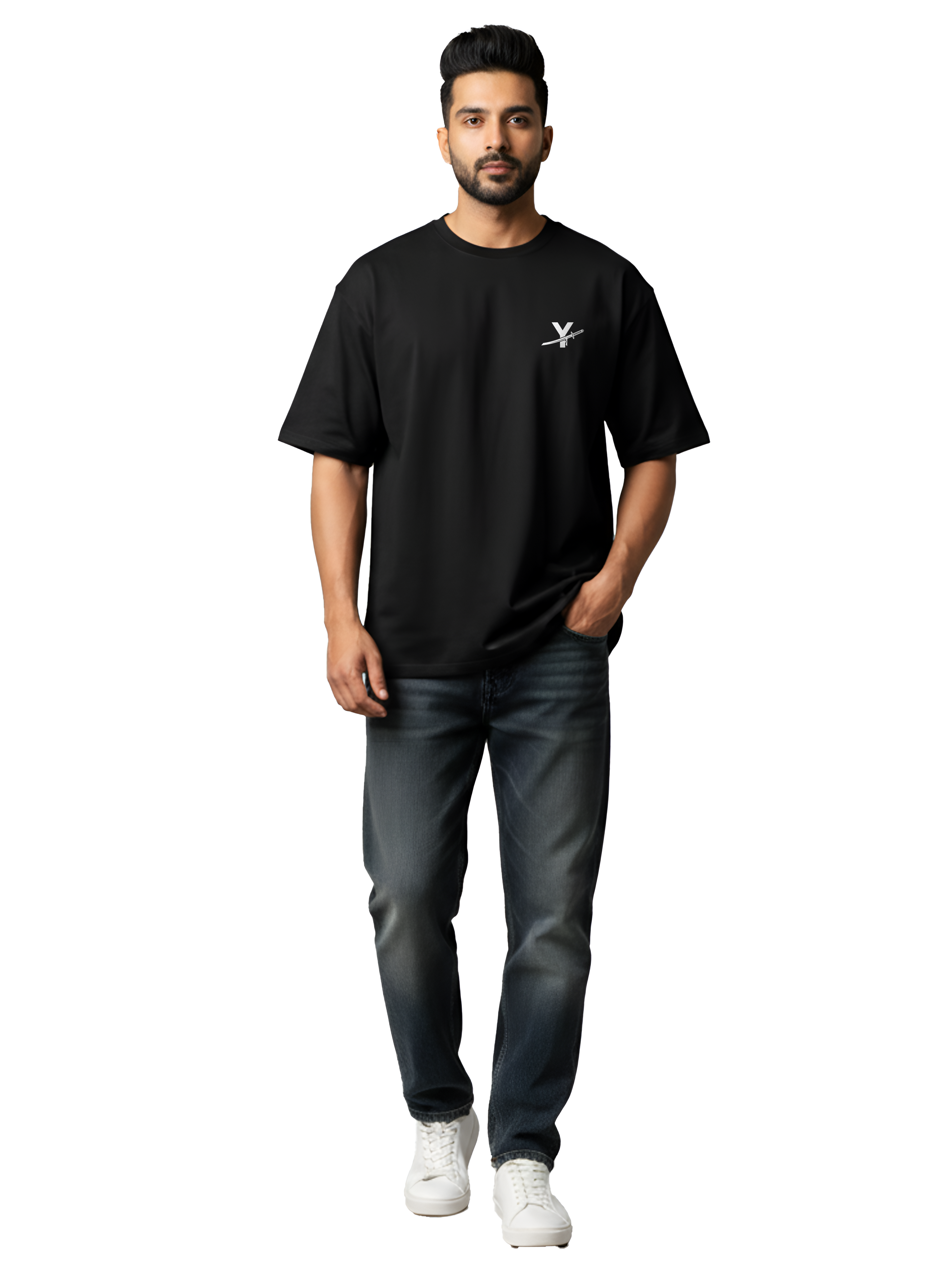 Yoddha Oversize Tee – The Black Swordsman Edition